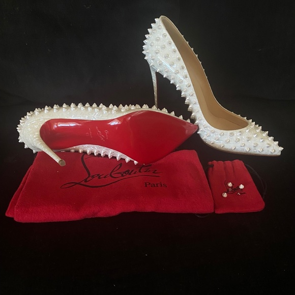 New Authentic Christian Louboutin Follies Spike Patent